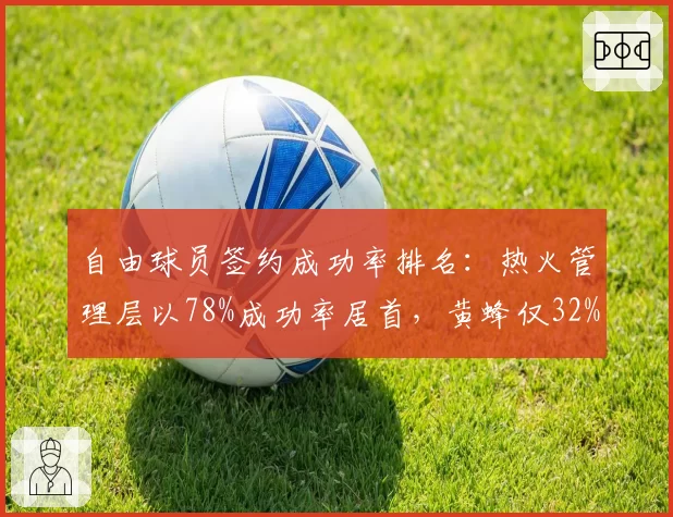 自由球员签约成功率排名：热火管理层以78%成功率居首，黄蜂仅32%垫底